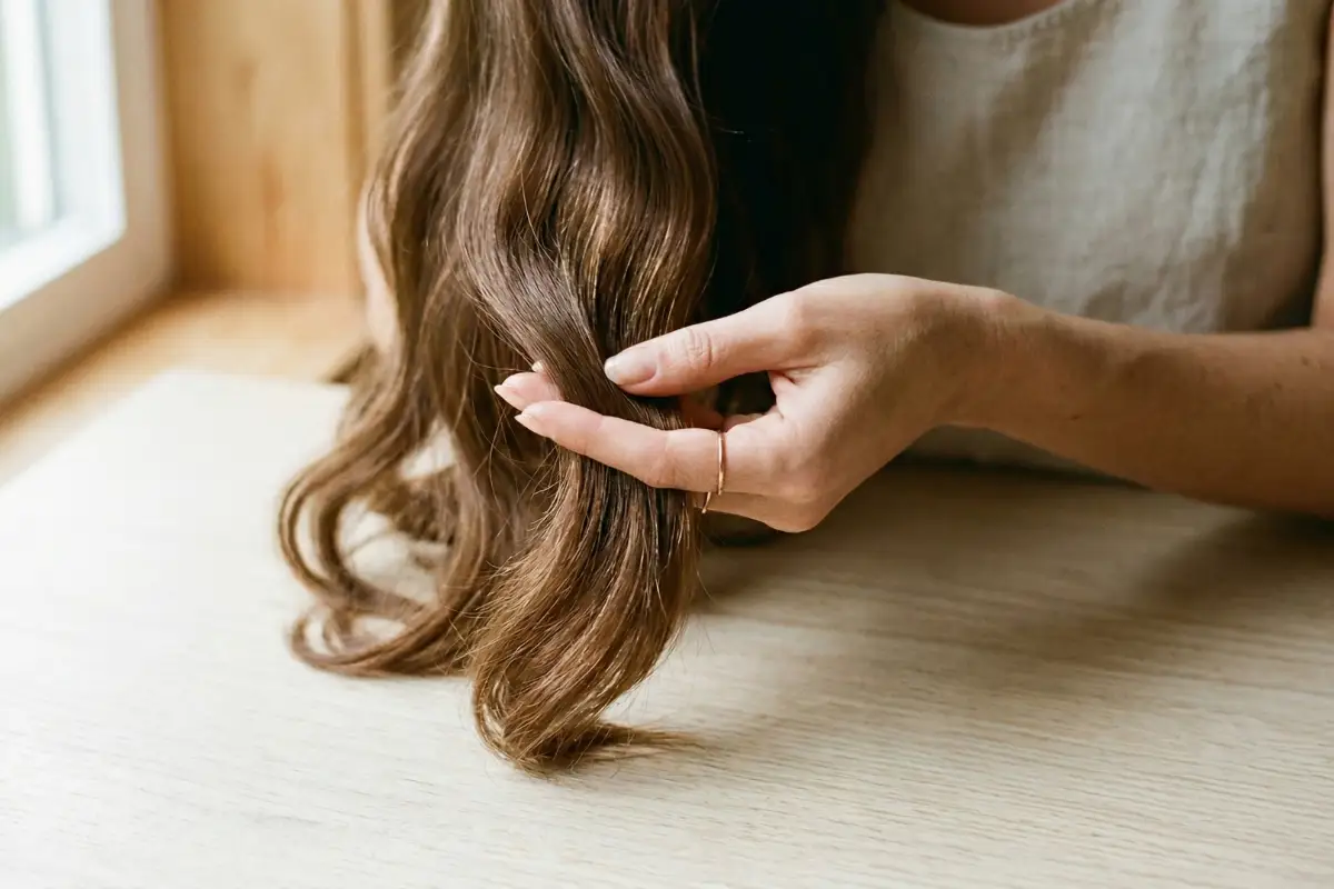 Soin des pointes avec huile de coco